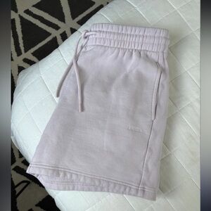 Aritzia boyfriend cozy fleece shorts
